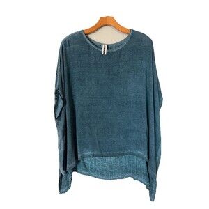 Amadi Beach Cover Boho Festival Top Sold By Anthropologie, Linen Blend Women XS